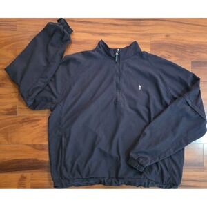 Austin Golf Half Zip Pullover Windbreaker Convertible Sleeve Cape Back Mens XXL